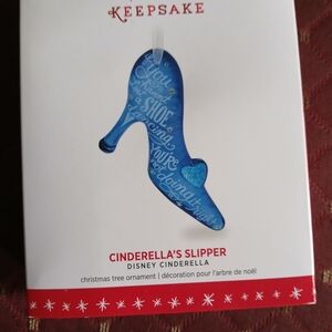 Hallmark Keepsake Disney Cinderella Blue Slipper Ornament